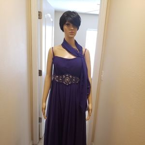 Evening dress gown